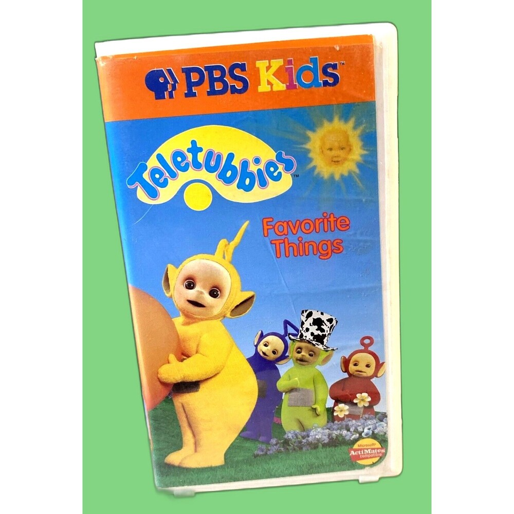 Teletubbies Favorite Things VHS Tape 1999 Volume 4 PBS Kids Clamshell Kids Show